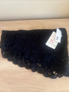 Lace Crochet swim coverup skirt